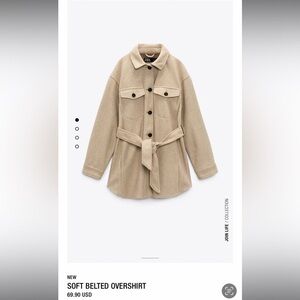 Zara Soft Belted Overshirt